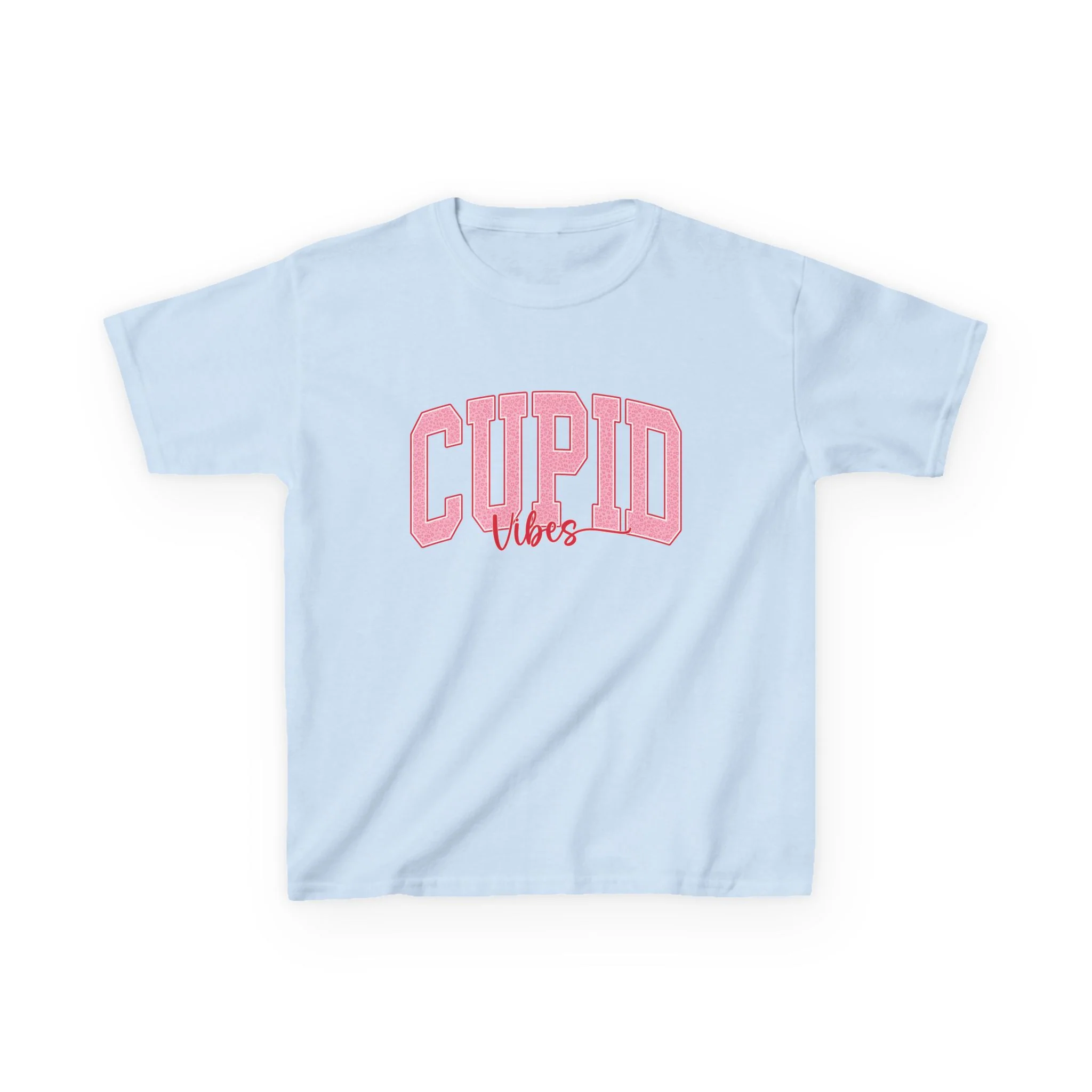 Cupid Vibes Kids Tee | Pink Valentine Shirt