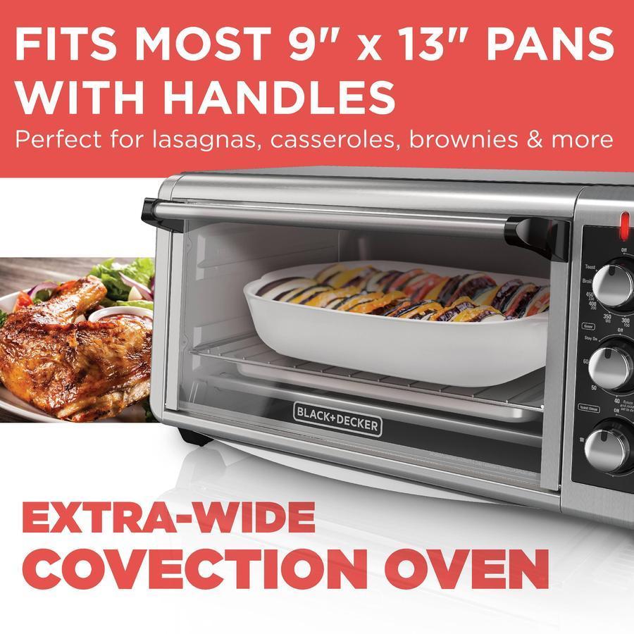 Extra Brede Aanrecht Convector-Oven en Broodrooster voor 8 Sneden