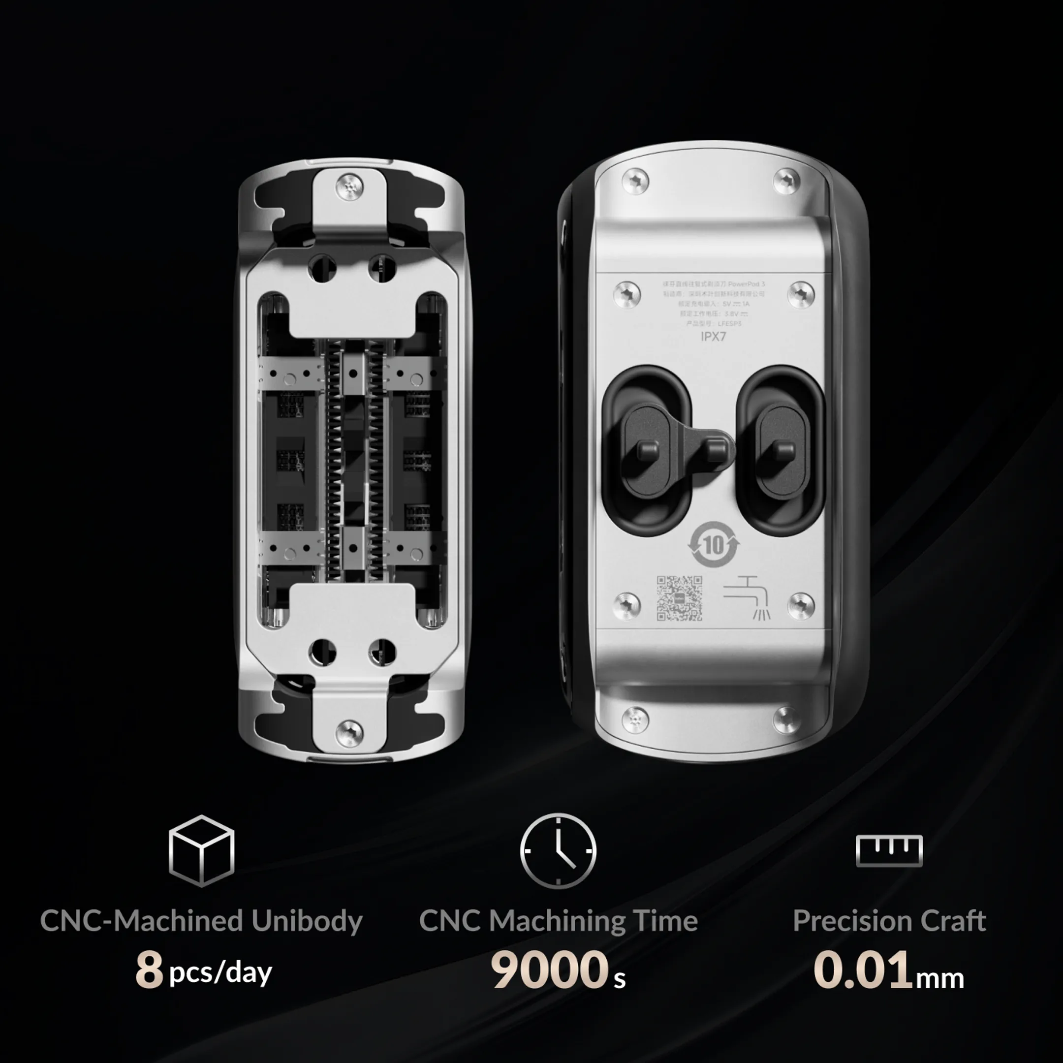 LAIFEN Elektrisch scheerapparaat P3 Pro 3 Dark grey