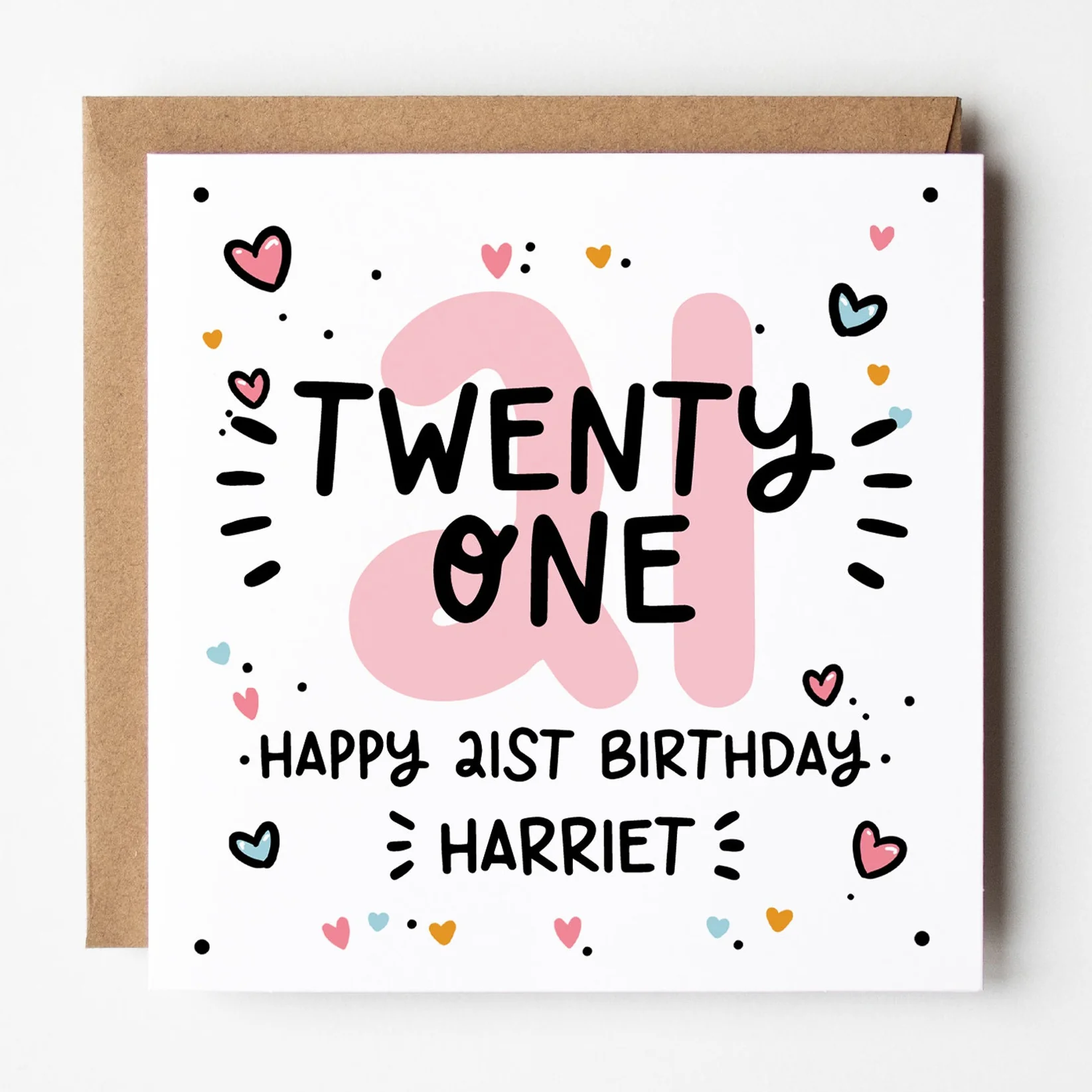 21 Today Birthday Card a?�� Personalised 21st Birthday Card For Her a?�� Girls 21st Birthday Card a?��