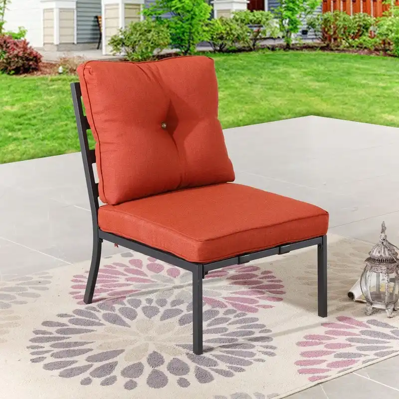 Patio Festival Outdoor Metal Armless Chair
