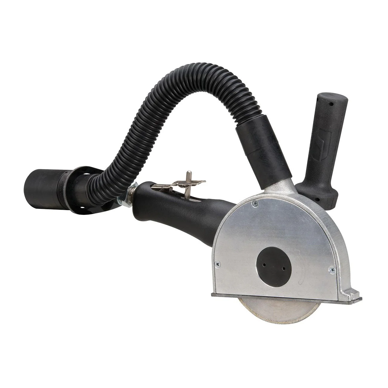 Dynabrade 52615  ~  5 Inch Diameter Right Angle Vacuum Cut-Off Wheel Tool 1.3 Hp 12000 Rpm Rotational Exhaust 3/8 Inch-24 Spindle Thread