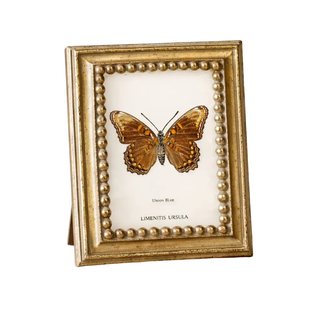 Gold Beaded Rectangle Photo Frame