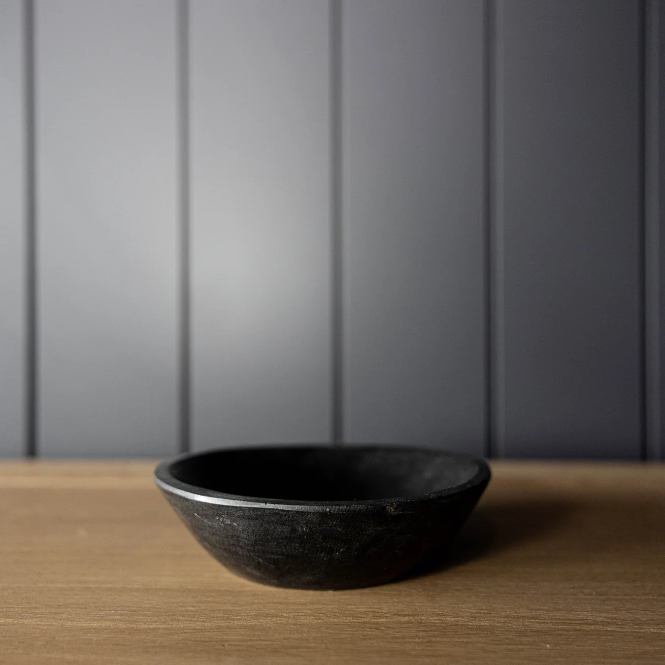 Vintage Black Stone Bowl