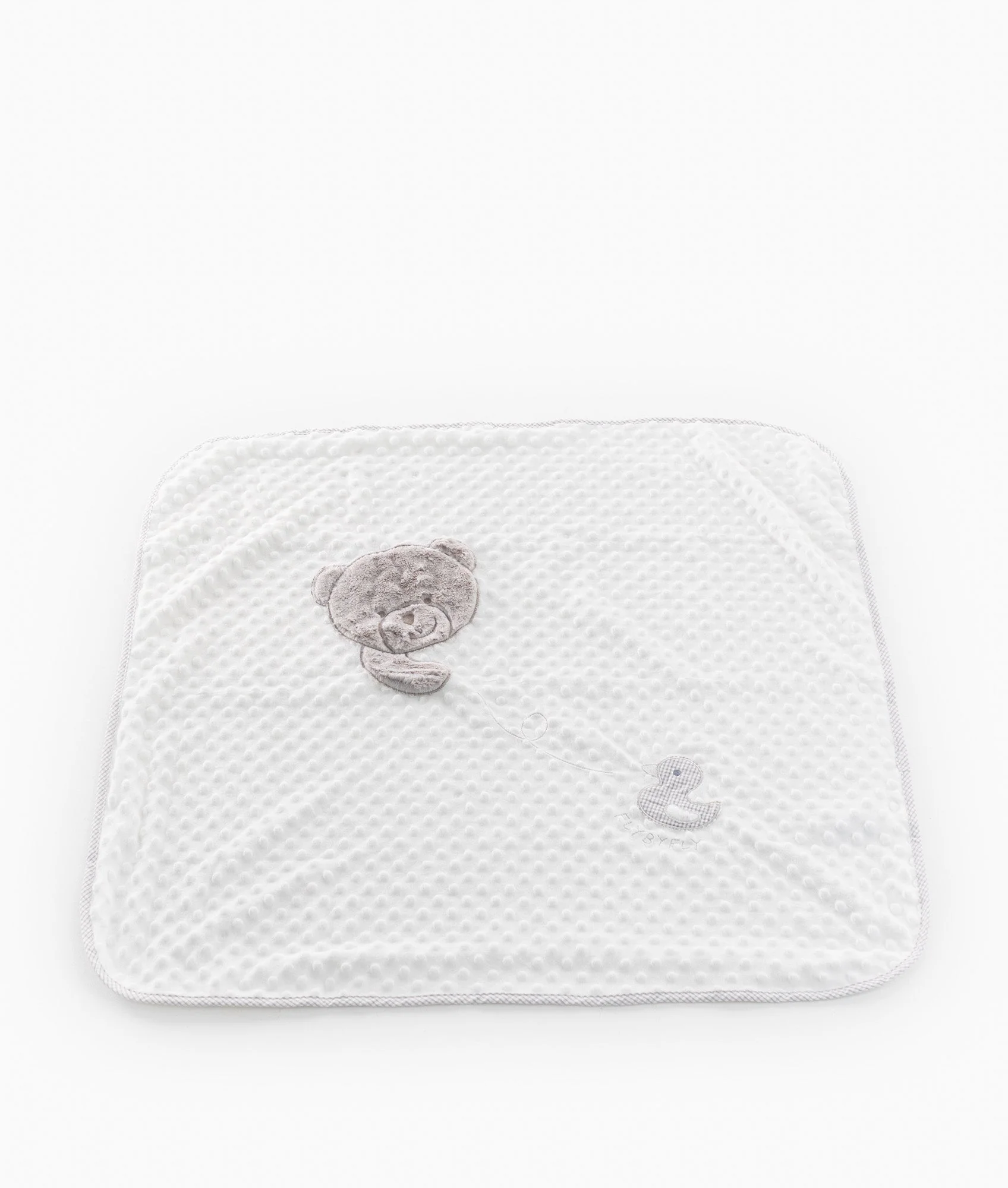Bubble Baby Blanket | White & Grey
