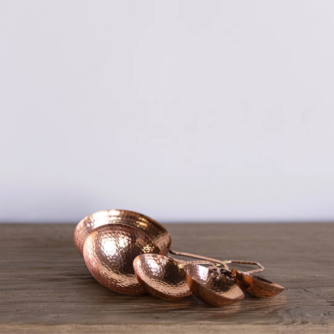 Copper Hammered Measuring Cups