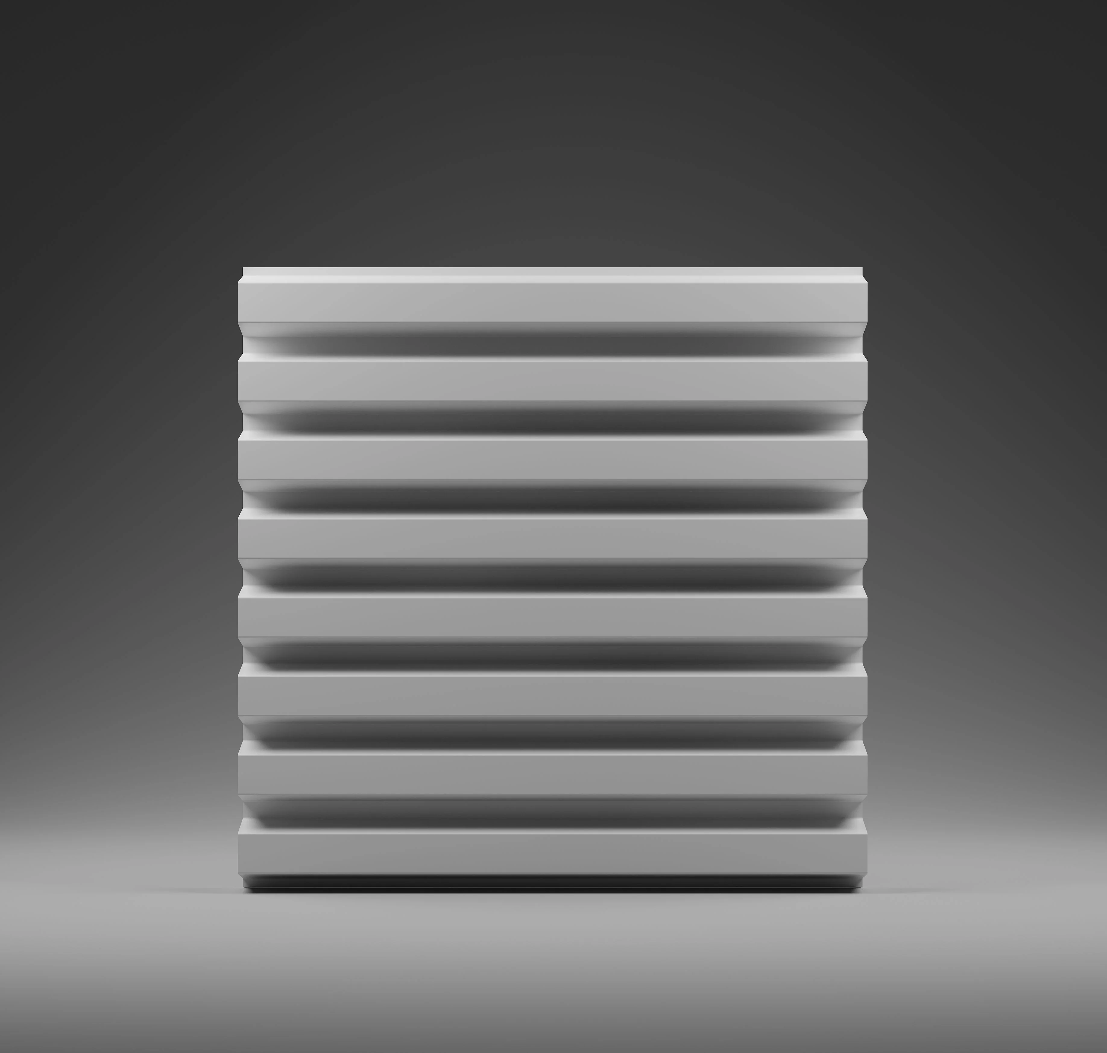 GYPSUM 3D WALL PANEL | LIGNEO + LED 0112