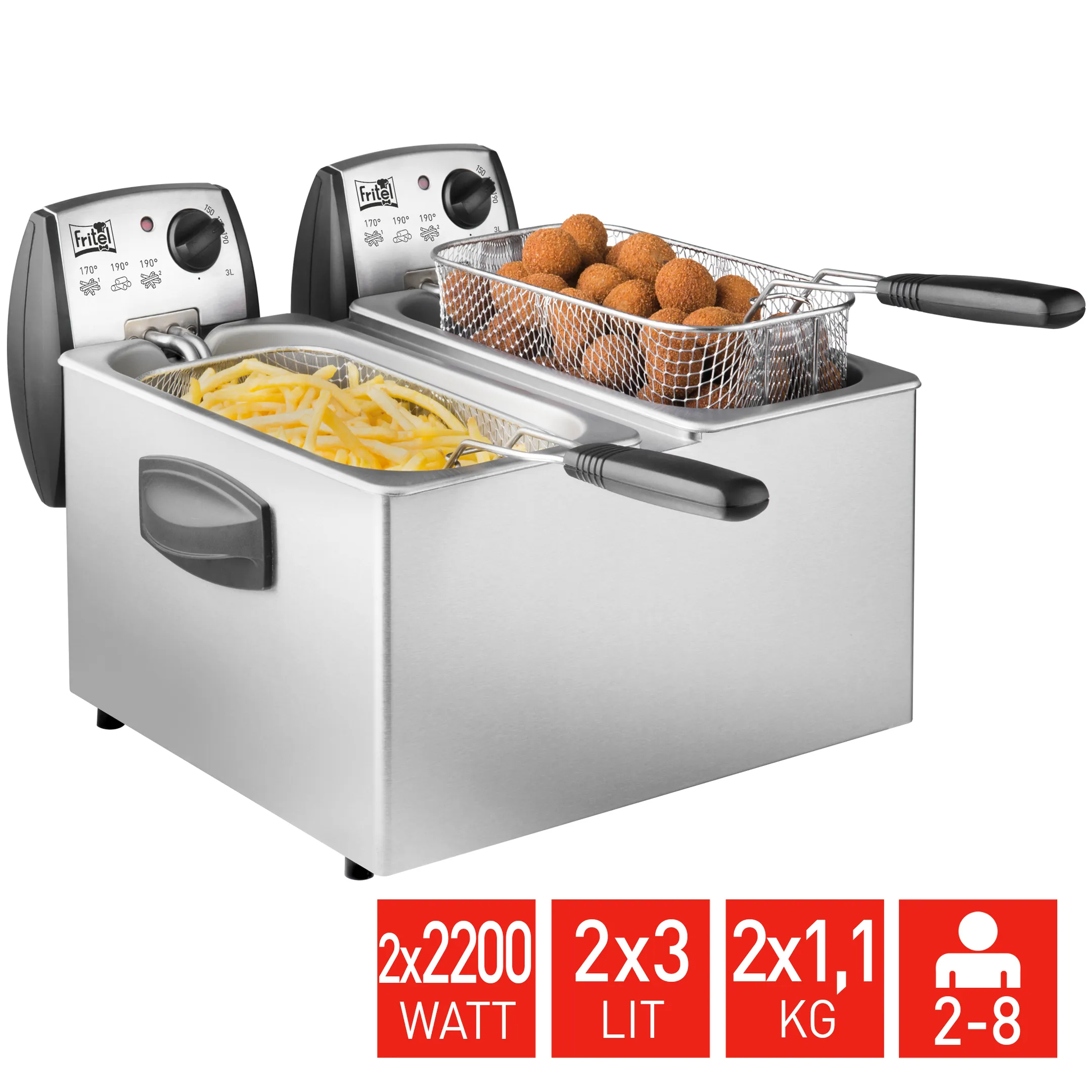 FRITEL Friteuse FR 1850 DUO