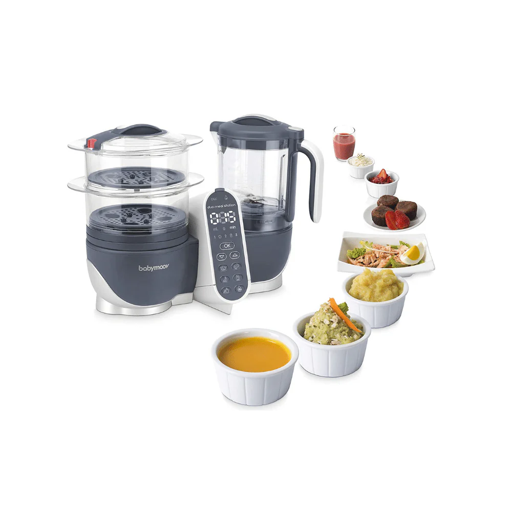 Babymoov Duo Meal Station 6 az 1-ben ételkészítő és -feldolgozó