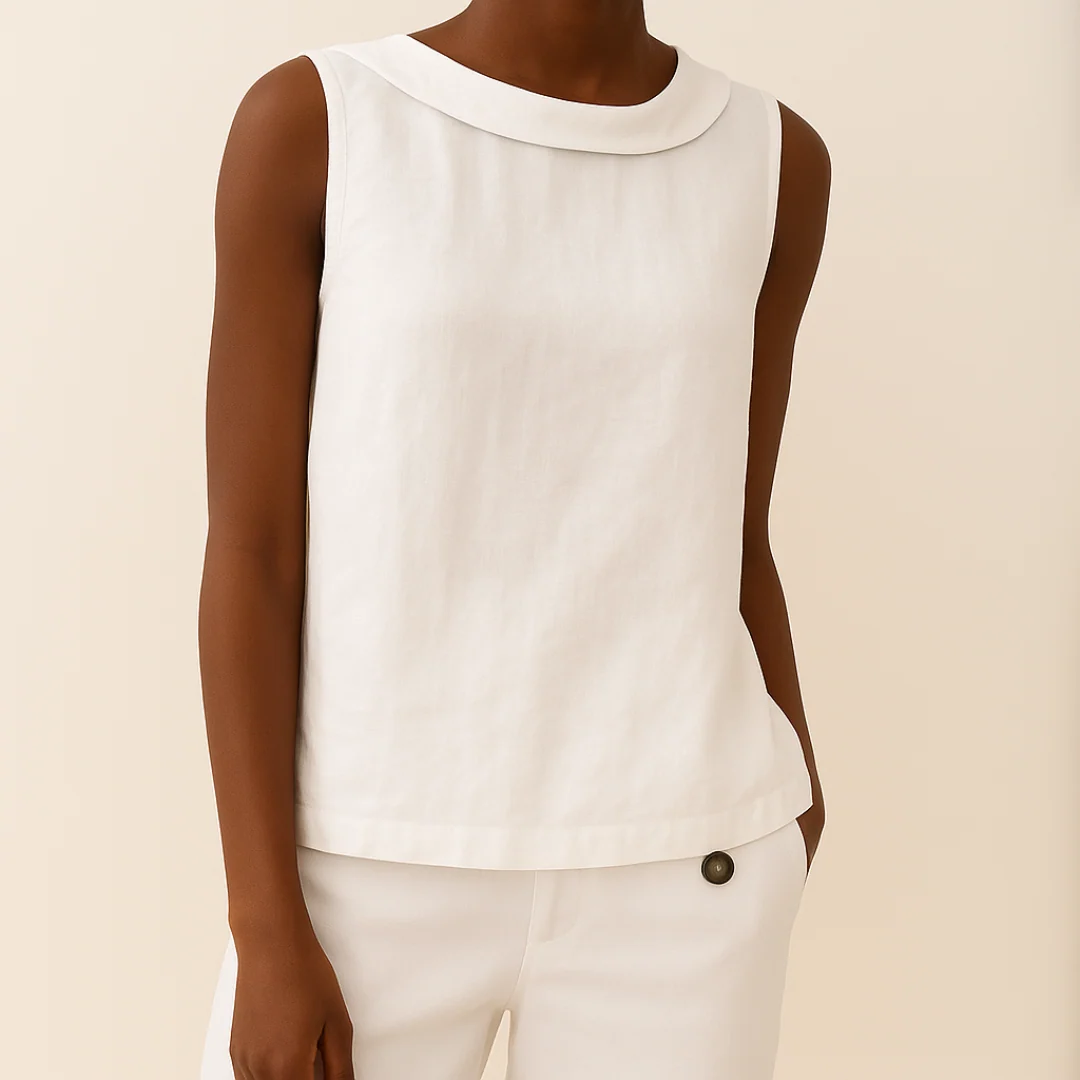 Women��s Sleeveless Tank Top Soft Roll Collar Summer Style
