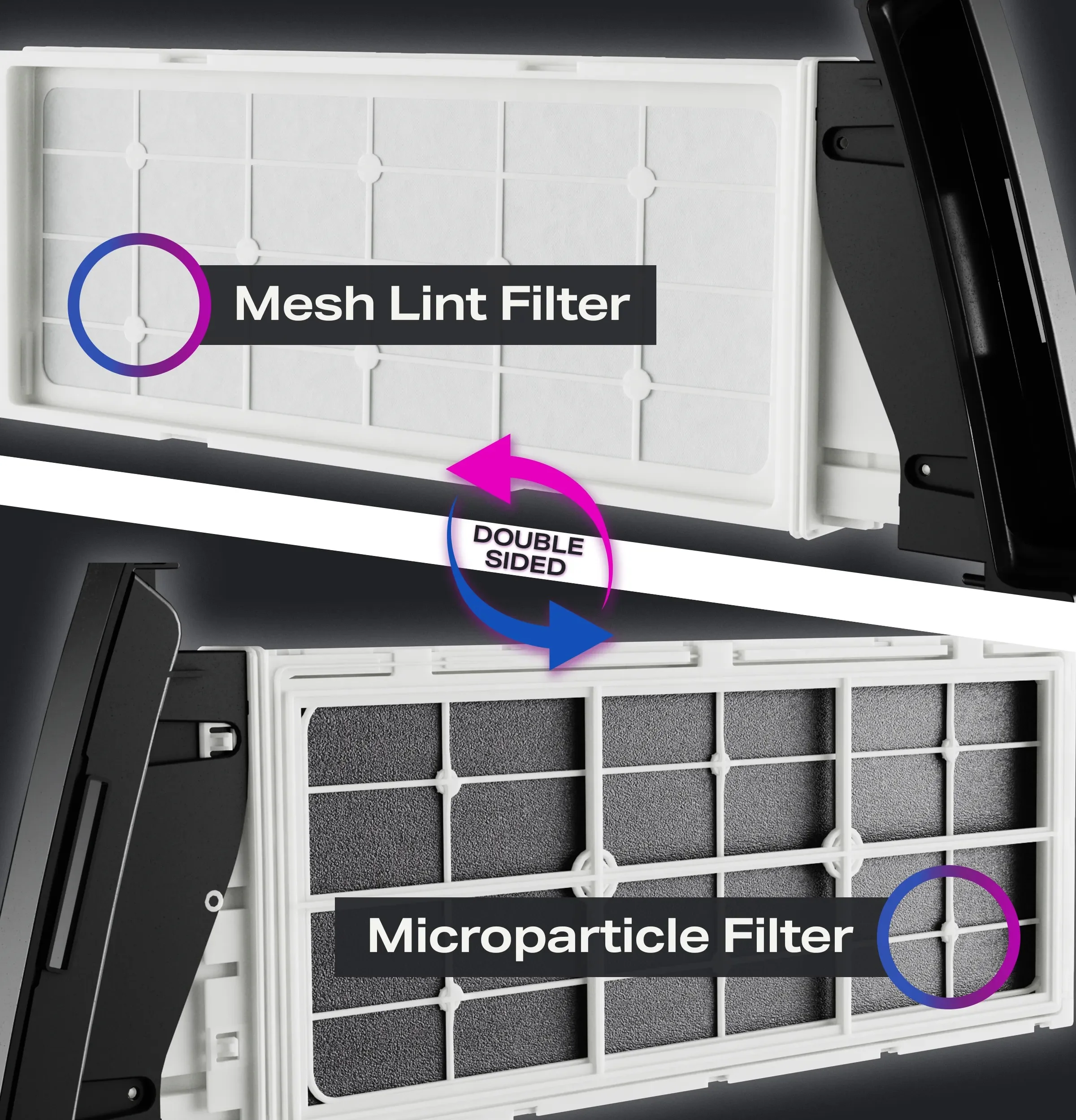 Profile 4.8 cu. ft. UltraFast combination washer-dryer with ventless heat pump technology in Carbon Graphite