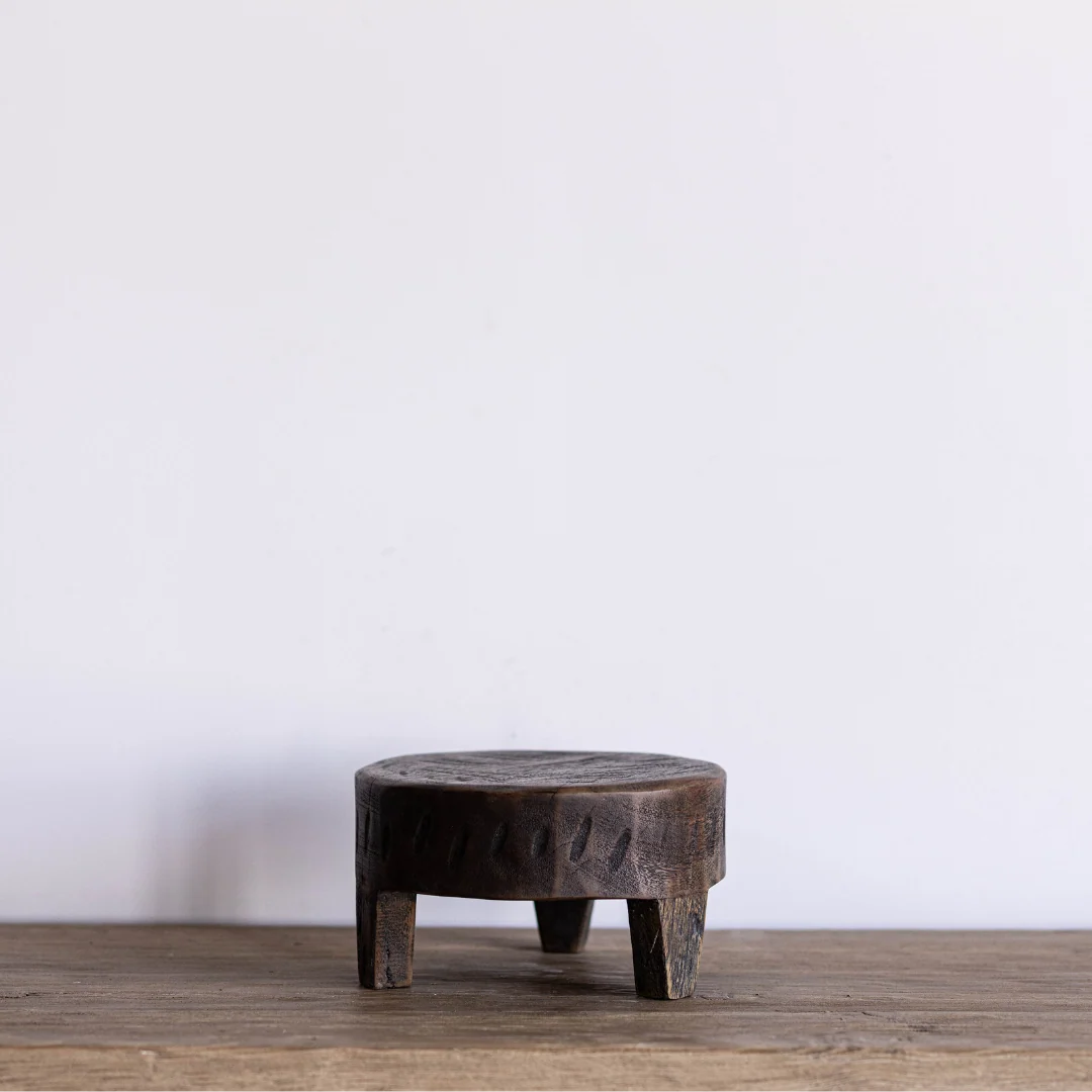 Vintage Inspired Wooden Pedestal Riser