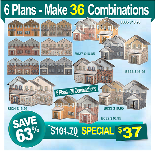 Scale Model Houses Duplex Semi Detached Models