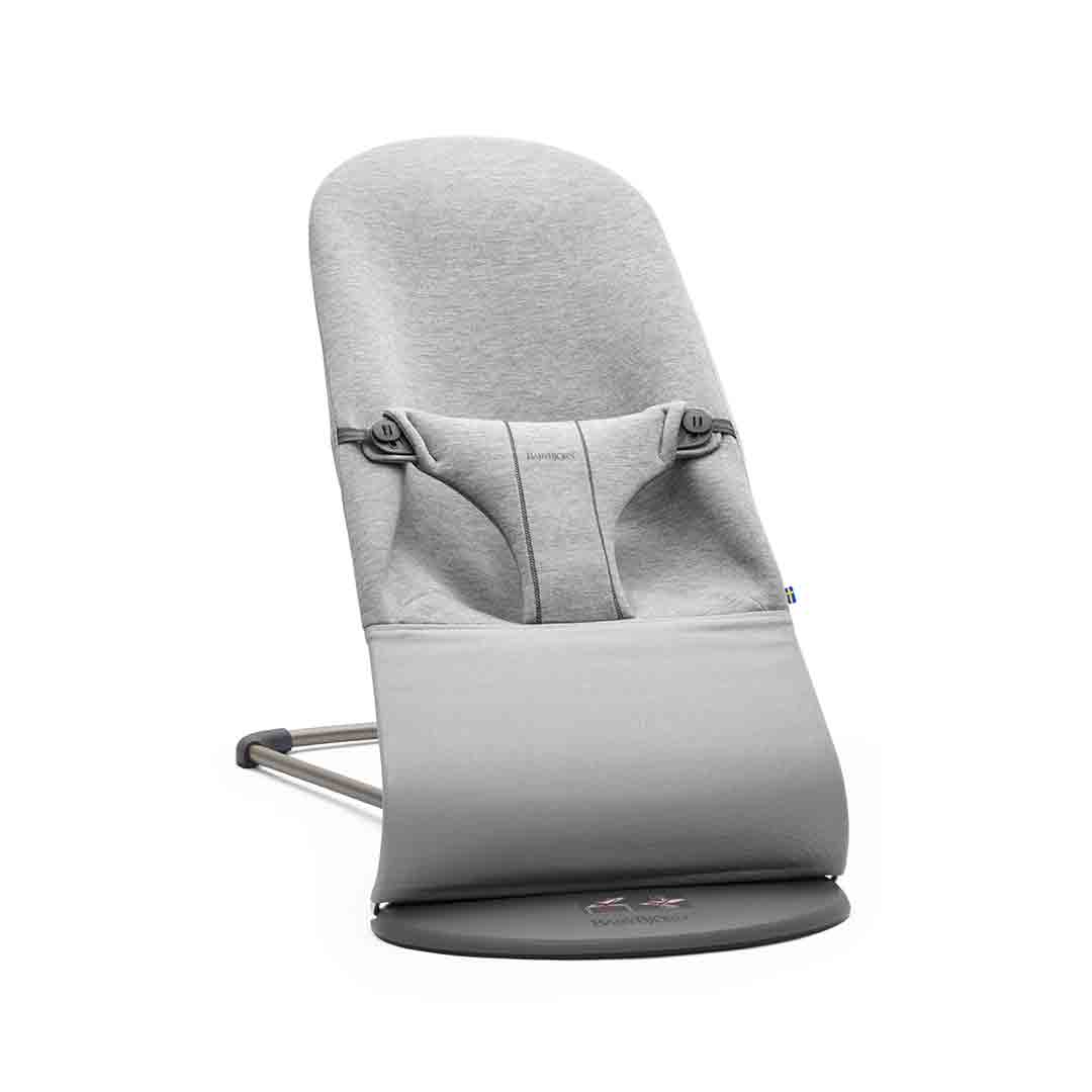 Dondolo BabyBjörn Bliss – Rivestimento in jersey 3D grigio chiaro, ergonomico e confortevole