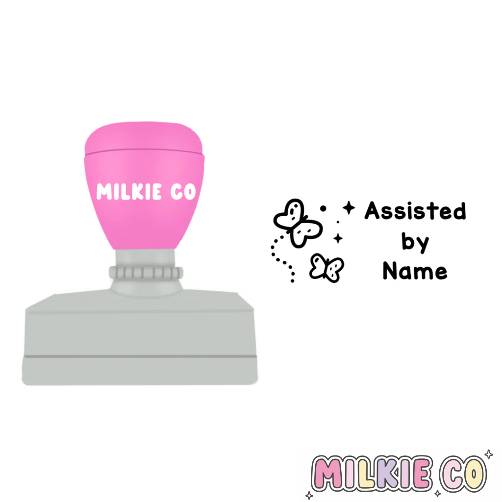Rectangular: 'Assisted by' Stamp