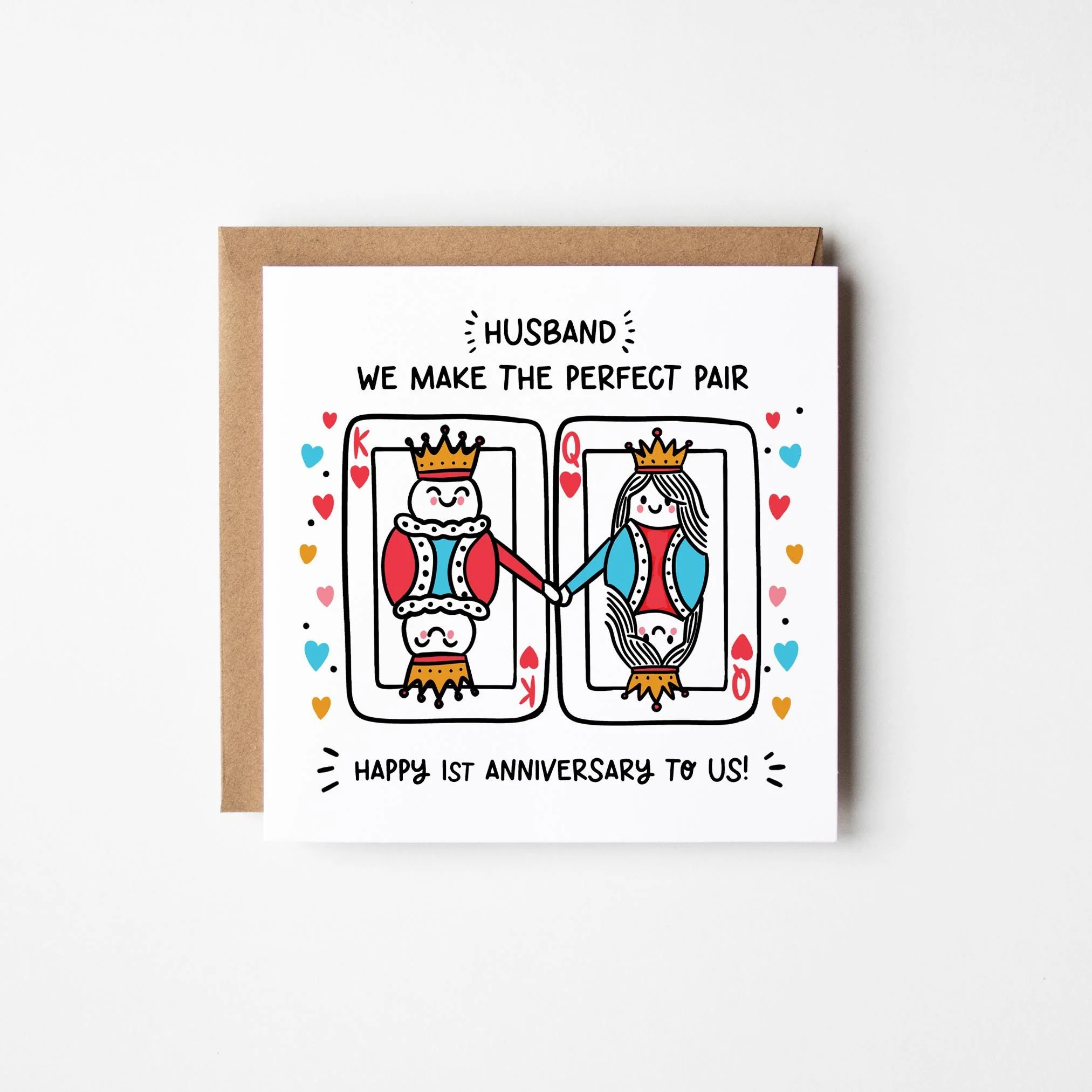 Husband 1st Anniversary Card ? Personalised Happy 1st Anniversary Husband Card ? 1st Anniversary Card For Him ?