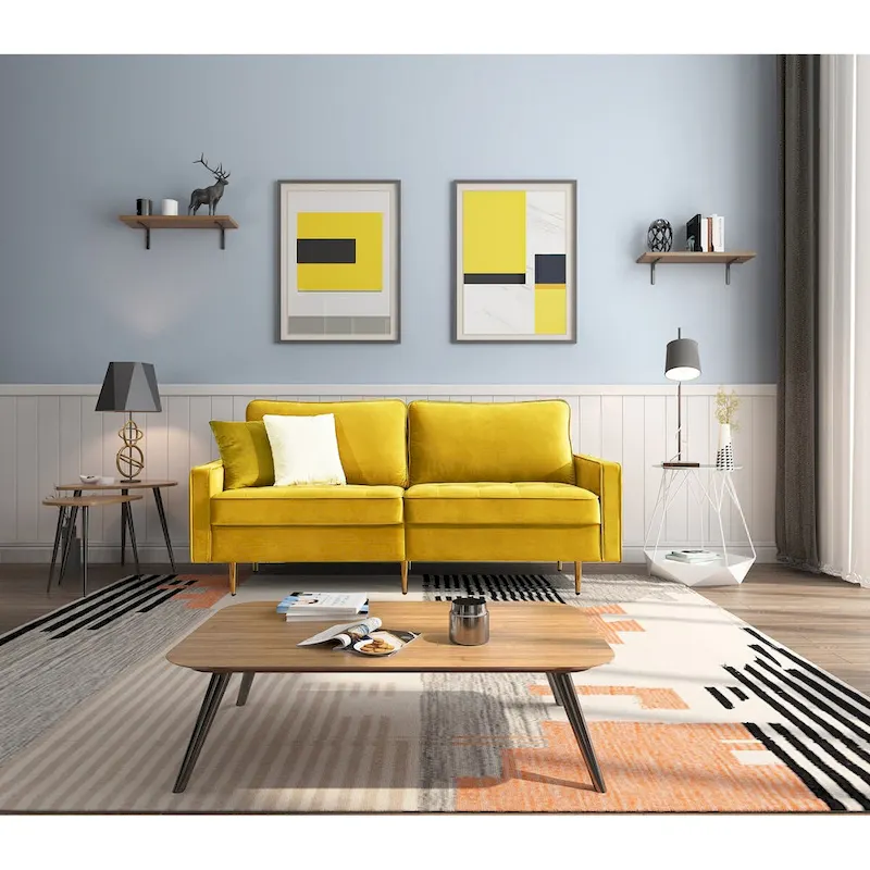 Velvet Fabric Sofa