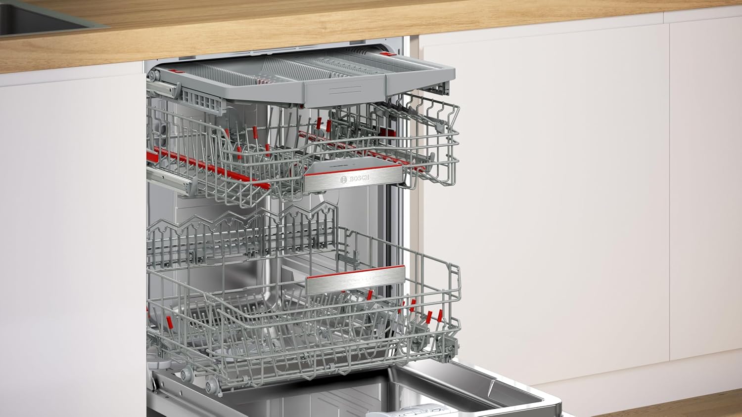 SMV4ECX31E Serie 4, Lavastoviglie da incasso a scomparsa totale, Home Connect, Extra Clean zone: lavaggio intenso per lo sporco più ostinato, Diagnostica da remoto, TimeLight, 60 cm