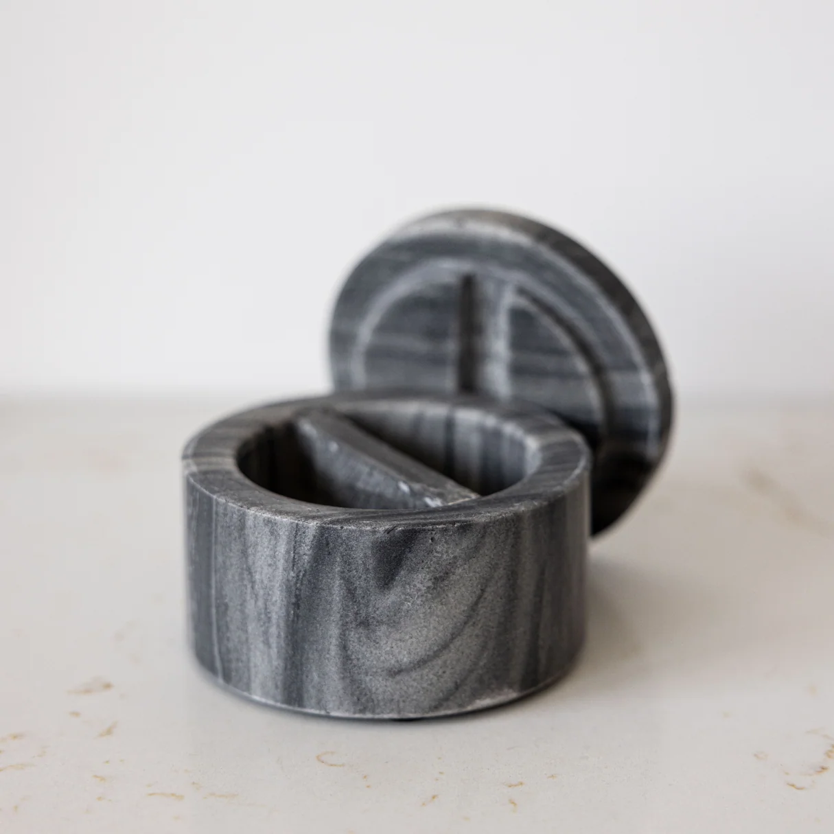 Marble Salt and Pepper Canister