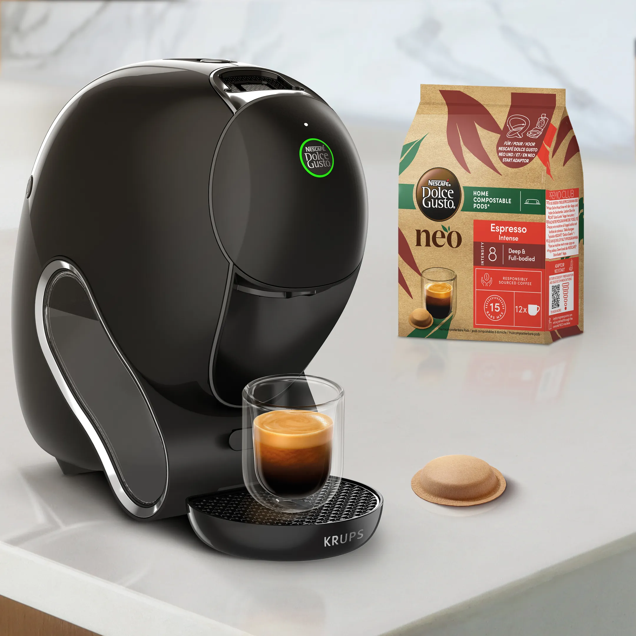Krups Koffiemachine NESCAFÉ Dolce Gusto NEO CAFFÈ zwart KP830810