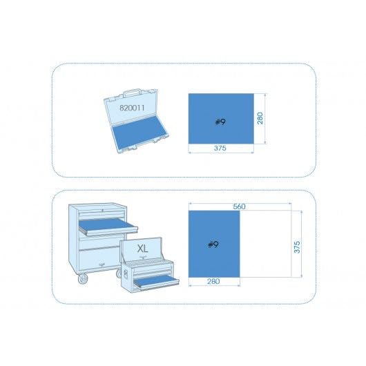 Modulo schiuma   PP 16 chiavi combinate leggere : Fai da te