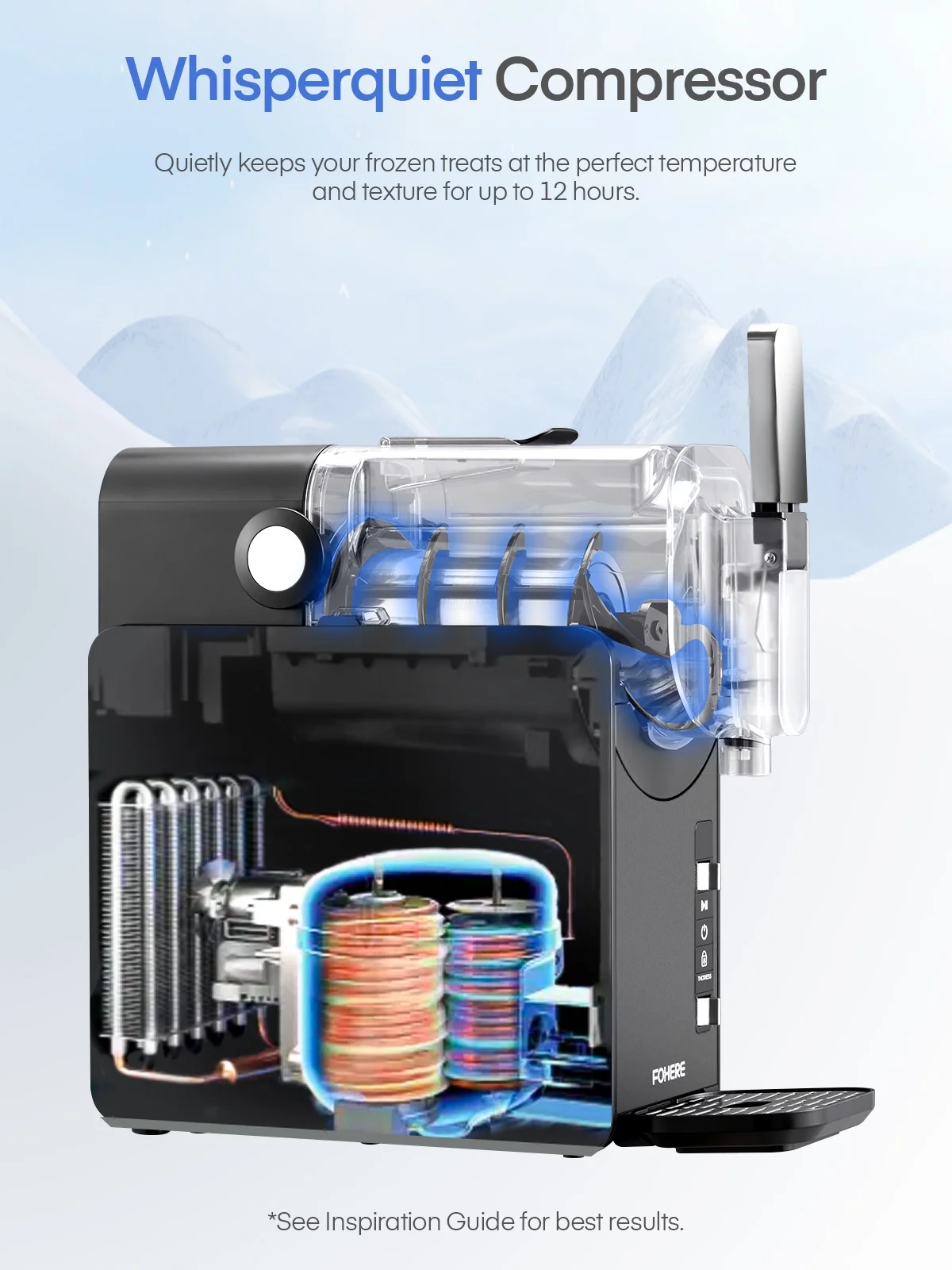 5-in-1 Slushie Machine, No Ice Needed, 15 Min Slushy Machine for Home with Self-Cleaning, Professional Frozen Drink Maker, 5 Preset Programs, Frozen Margaritas, Frapp??s, Milkshakes, and More, FOHERE