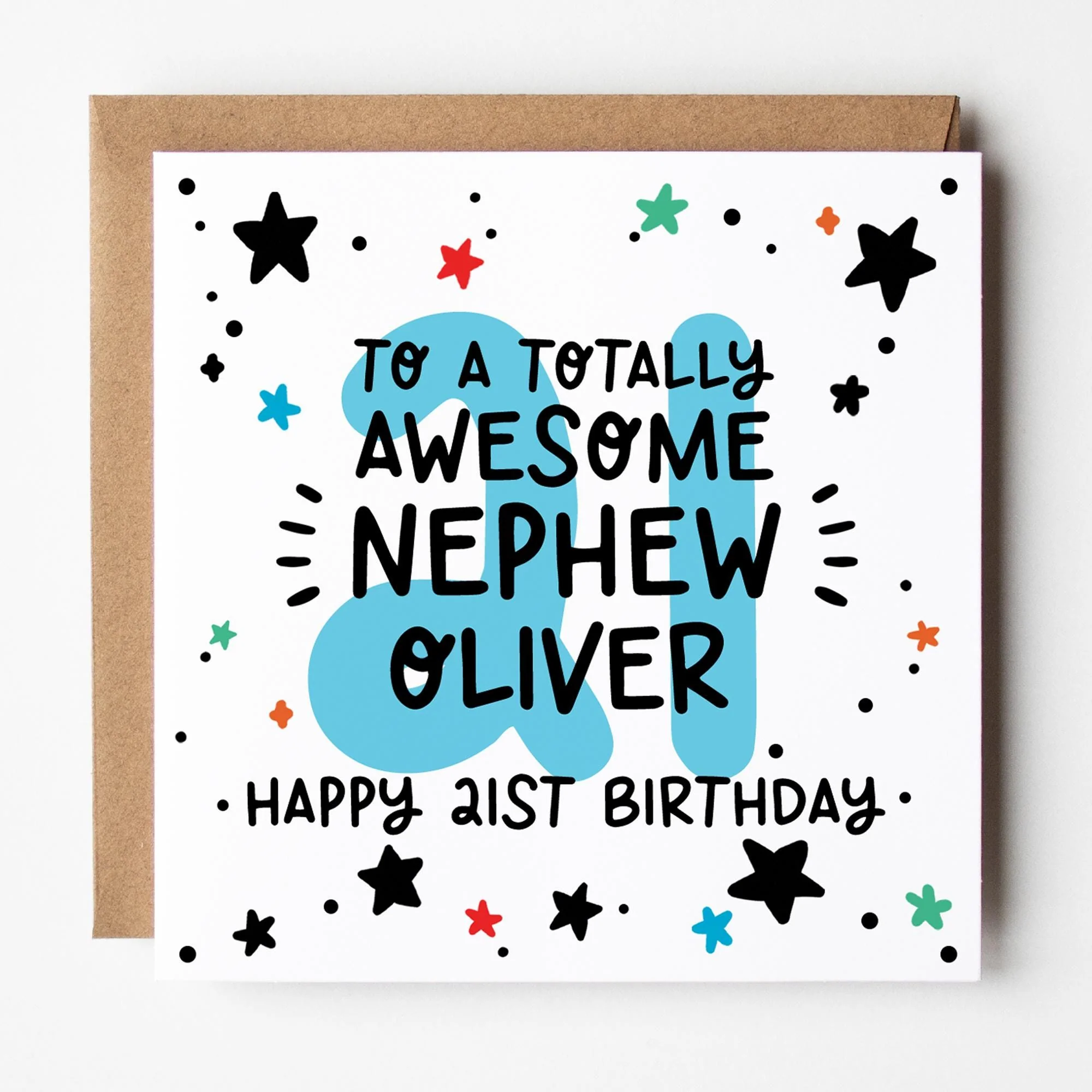 Nephew 21st Birthday Card a?�� Personalised 21st Birthday Card For Nephew a?�� Nephew Birthday Card a?�� 21 Nephew