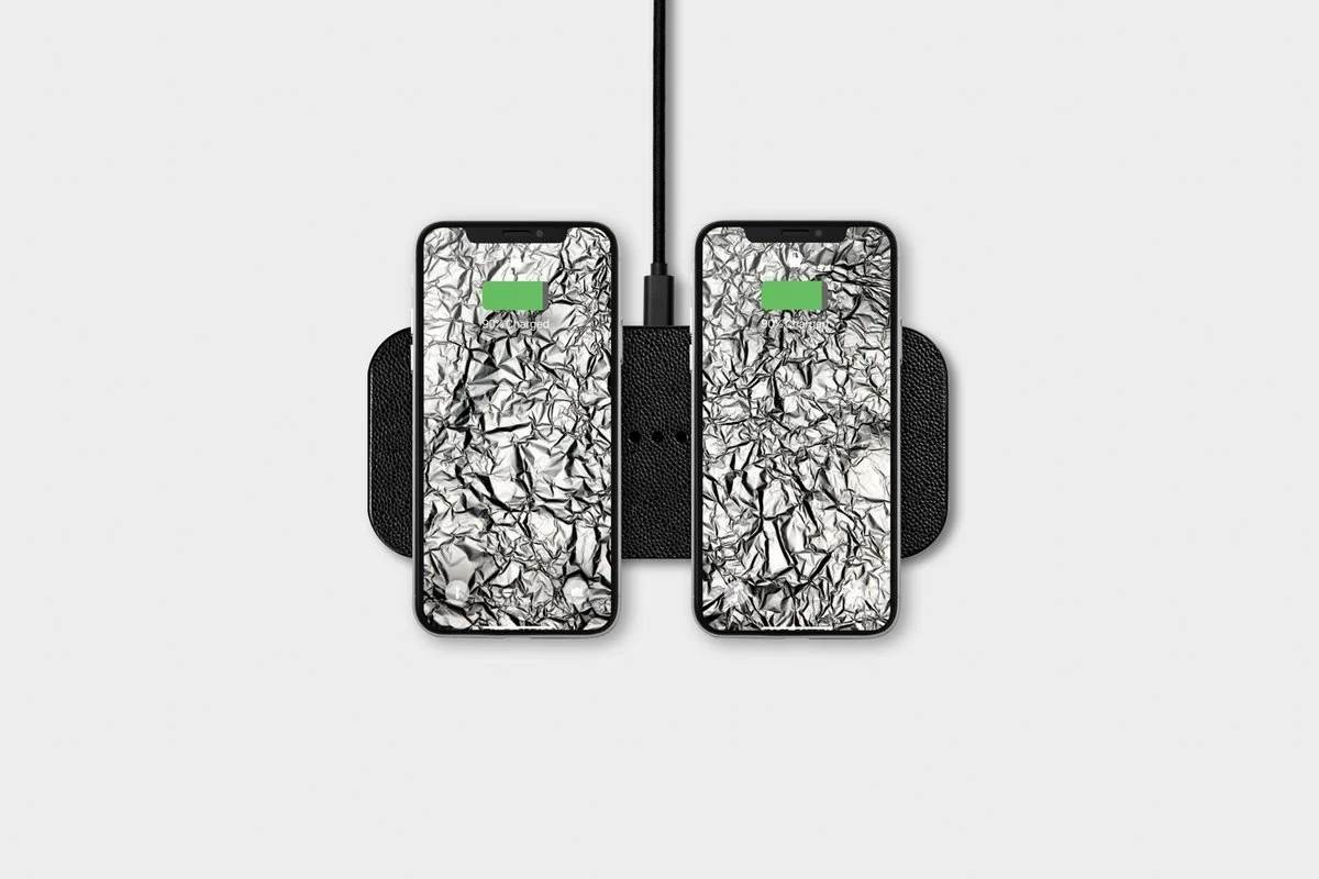 Dual Device Wireless Charger, Black