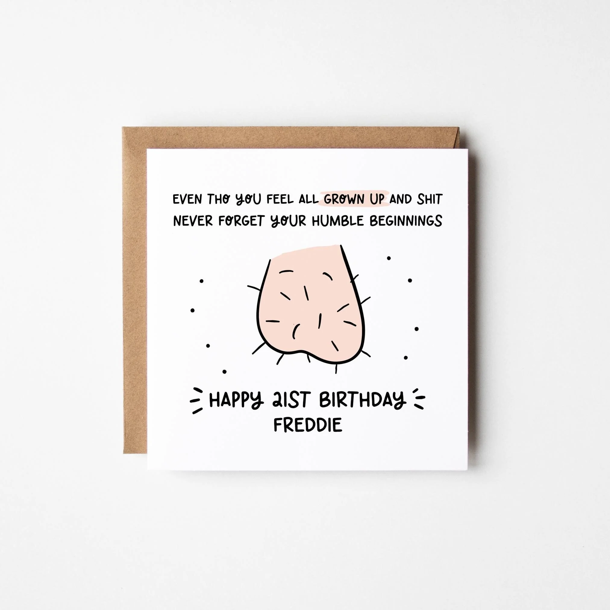 Funny 21st Birthday Card a?�� Personalised 21st Birthday Card For Boys a?�� Birthday Balls Card a?�� 21st Birthday Card For Girls