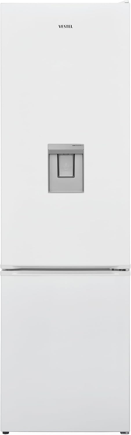 Vestel VG-CFDNB185DWN Kühl-/Gefrierkombination/Energieeffizienzklasse D/NoFrost/Nutzinhalt: 278 L/ZeroDegreeZone/Externer Wasserspender/LED-Innenbeleuchtung/Weiß