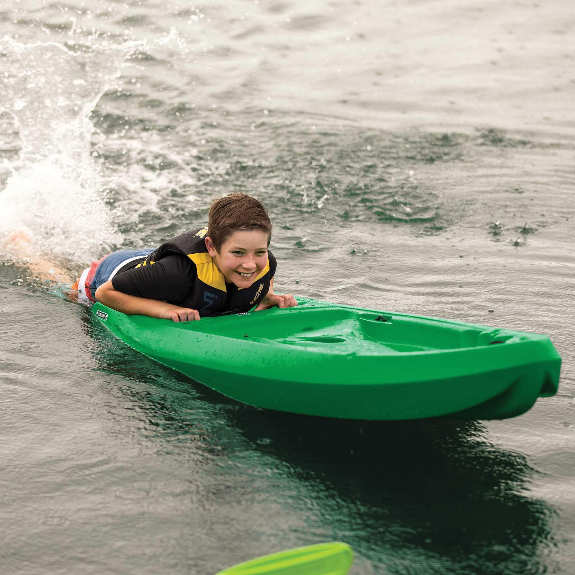 Lifetime Recruit 6.5 ft Youth Sit-on-Top Kayak, Lime Green (90765)