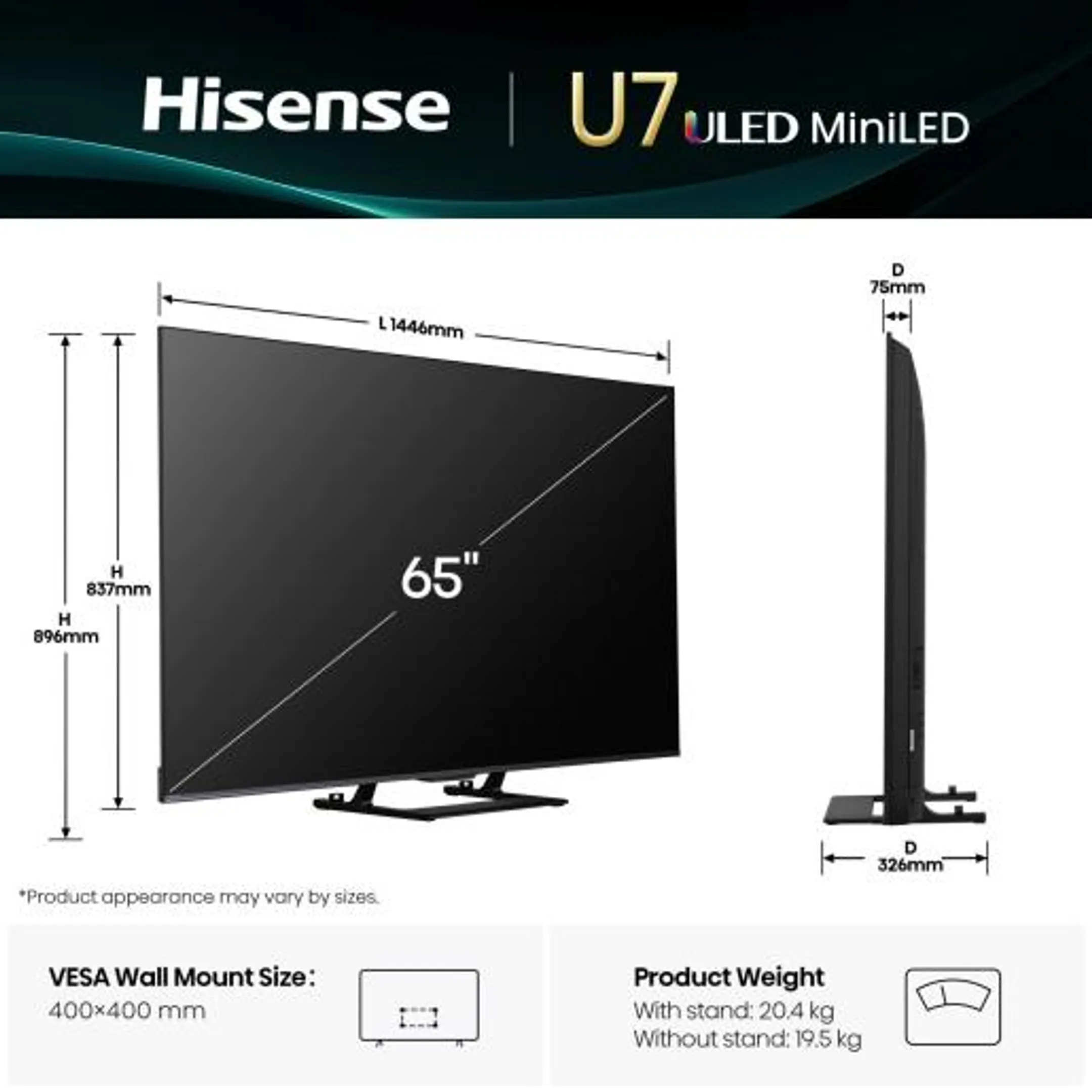 Hisense Mini-LED 4K TV 65U79Q (2025) - 65 inch