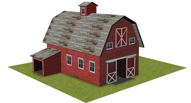 Red US Style Barn