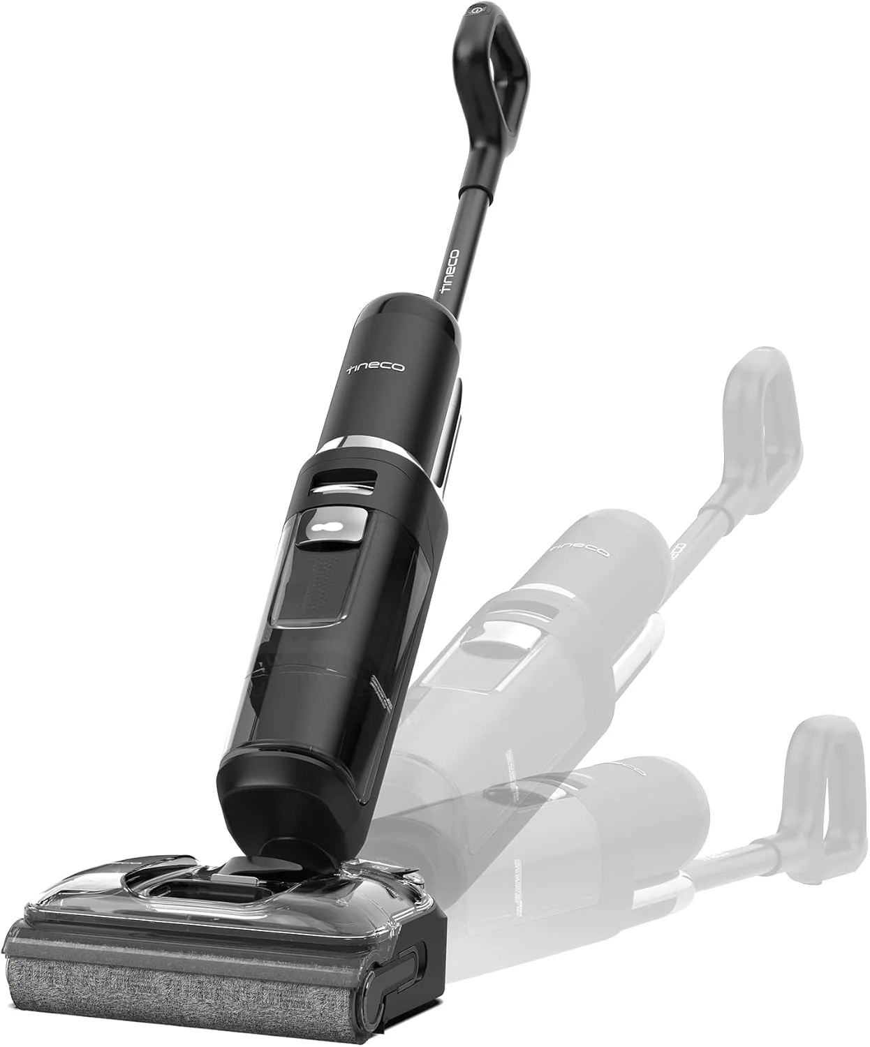 Tineco Floor ONE S7 Stretch Ultra Bezprzewodowy Odkurzacze na sucho i mokro, zapobiegająca splątaniu 180°, czas pracy 50 minut, samooczyszczanie Flashdry 85℃, dwustronne czyszczenie krawędzi
