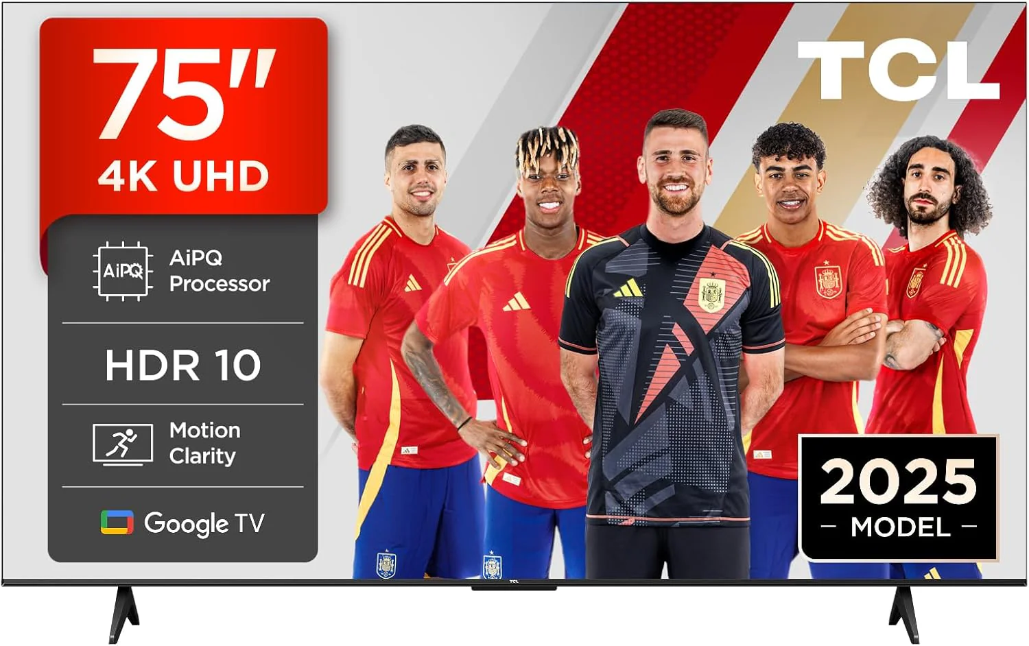 TCL 50V6C TV 50 Inch 4K Smart LED TV, HDR, Google TV, Dolby Audio, Alexa and Google Assistant, Chromecast Built-in, Motion Clarity