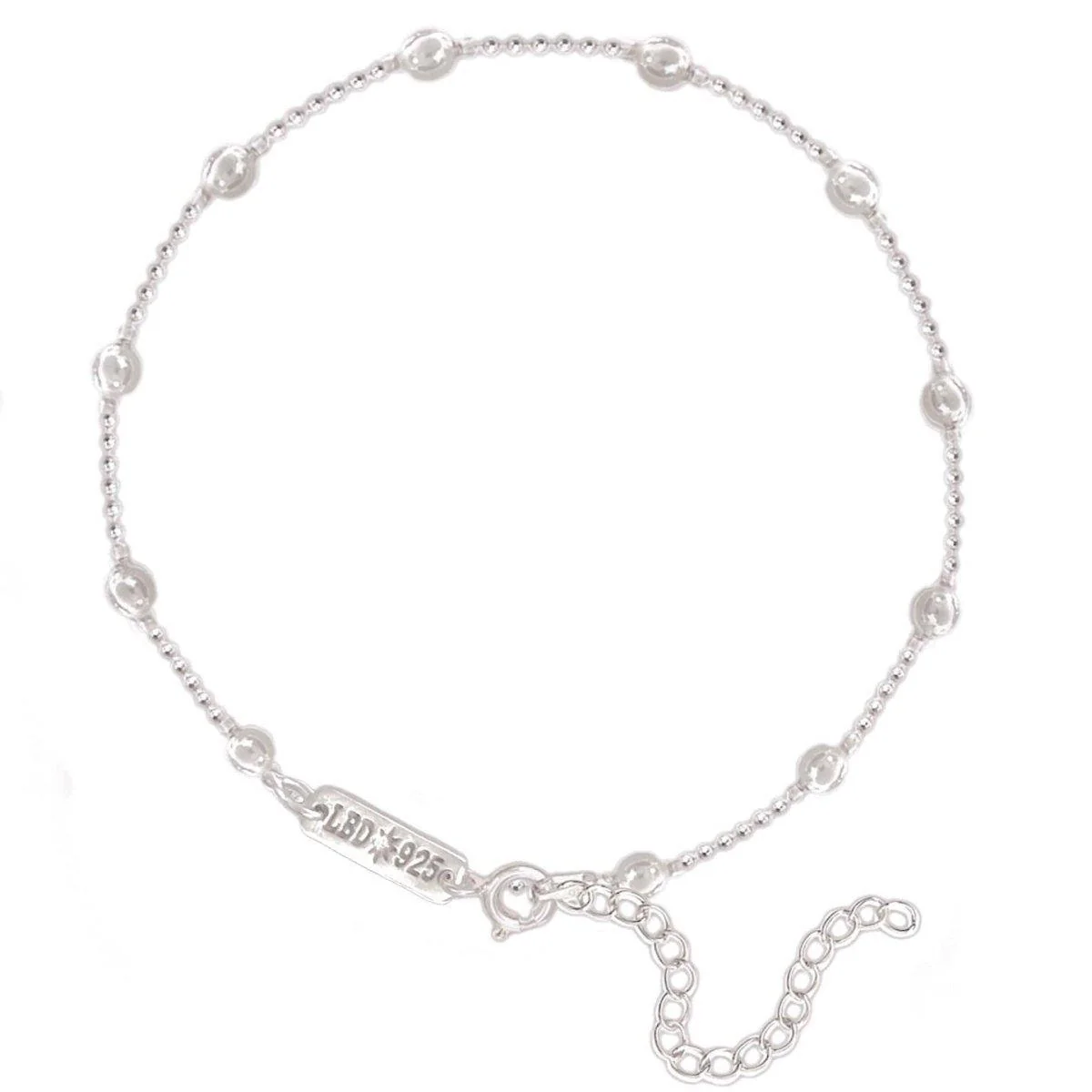 Laihas Bauble Sterling Silver Boho Anklet