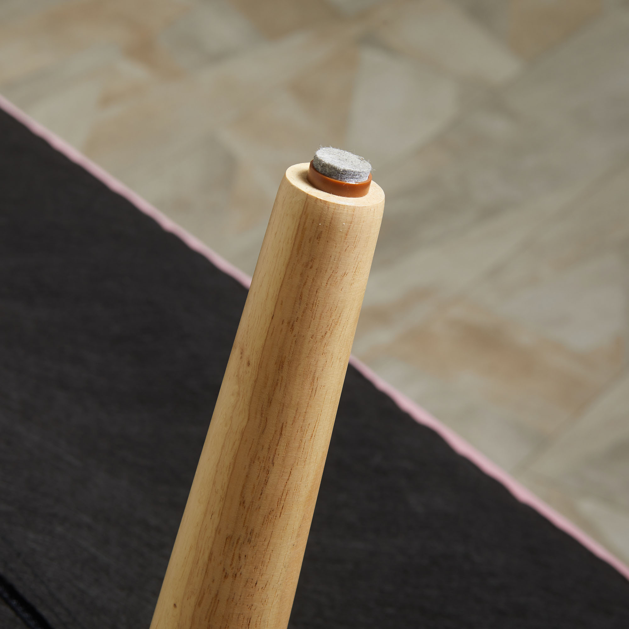 HOMCOM Sofa Retrodesign 2-zitsbank, houten poten, 117 cm x 56,5 cm x 77 cm, Roze