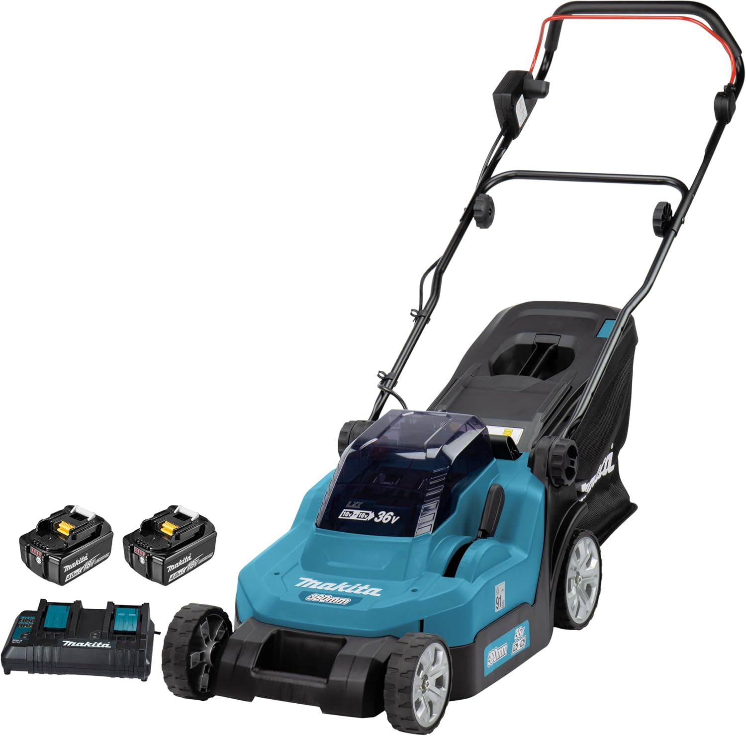 Makita DLM382Z Akku-Rasenmäher 2x18 V (ohne Akku, ohne Ladegerät)