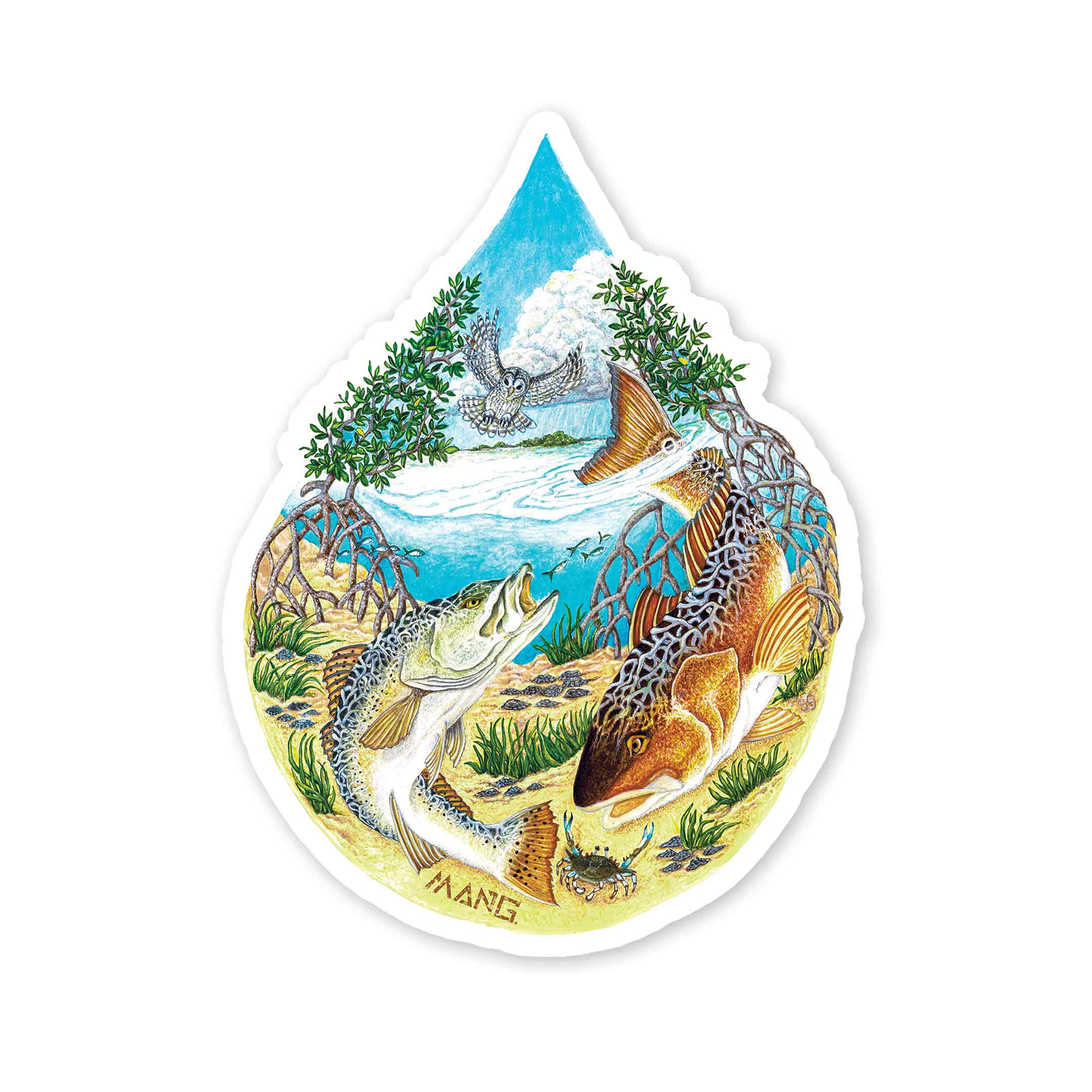 Water Drop MANG - Sticker