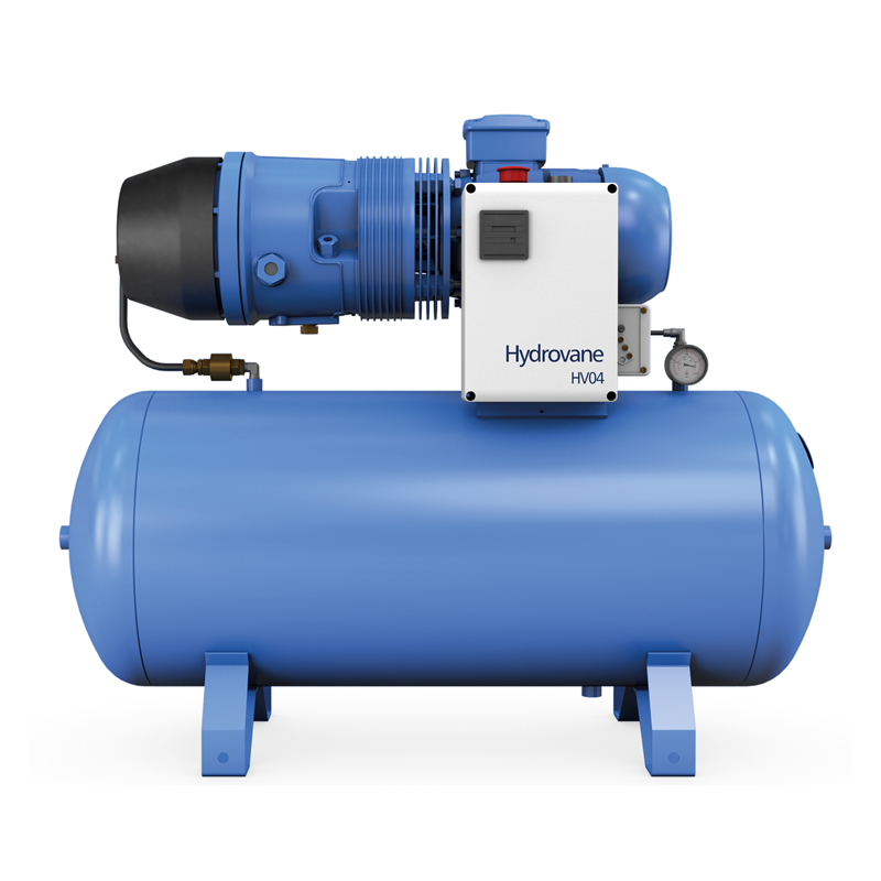 Hydrovane compressor 4kw, 400v,10 bar, 200L Ketel