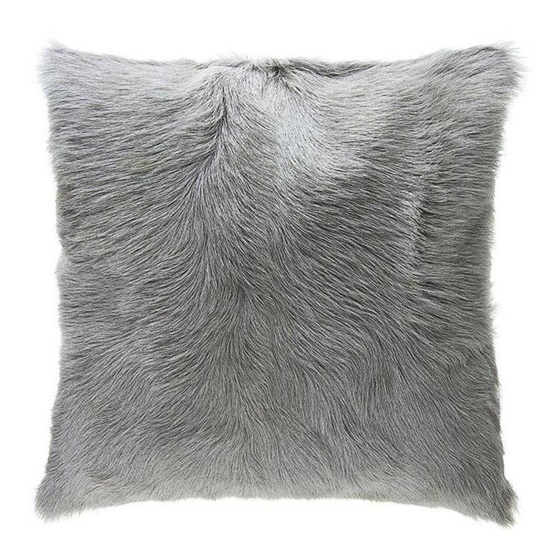 Lhasa Fur Pillow, Grey