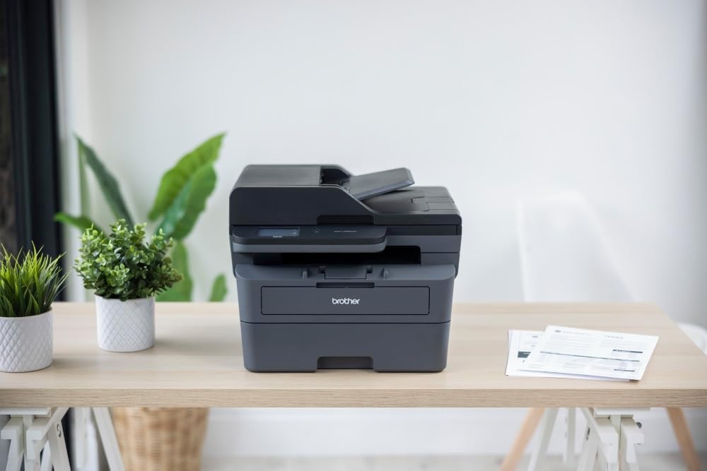 Brother DCP-L2660DW - 3-in-1-Multifunktionsgerät Laserdrucker Monochrom - WLAN  und  LAN- Automatischer Vorlageneinzug für 50 Blatt - Druckgeschwindigkeit von 34 Seiten pro Minute