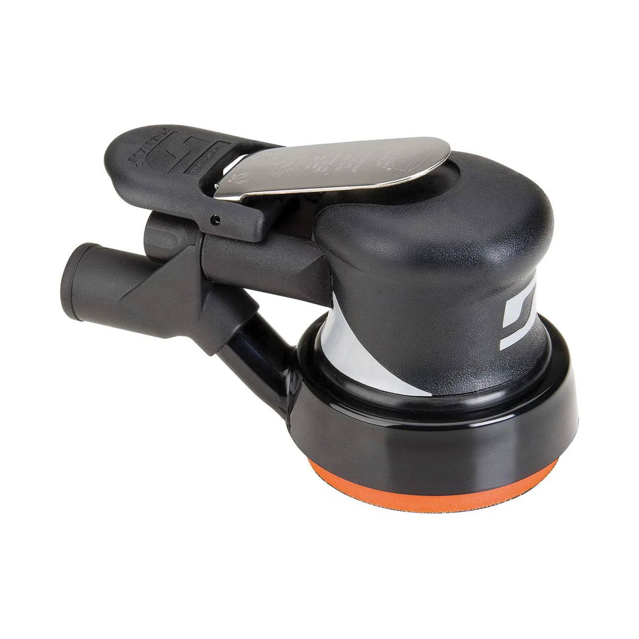 Dynabrade Silver Supreme 56804  ~  3-1/2 Inch Diameter Central Vacuum Dynorbital Supreme Random Orbital Sander .28 Hp 12000 Rpm 3/16 Inch Diameter Orbit Rear Exhaust