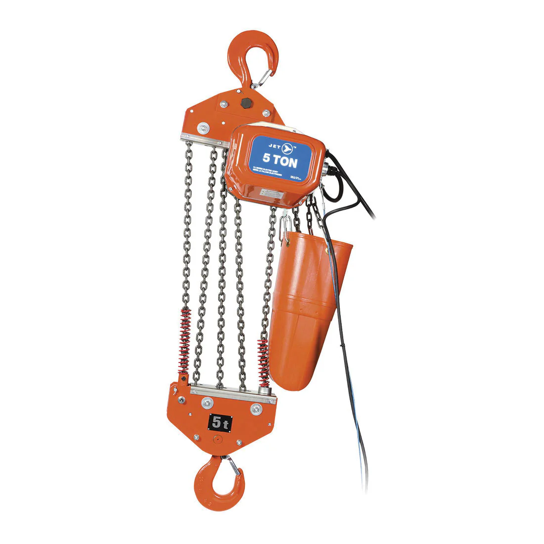 Jet FA1-5S  ~  5 Ton 15' Lift 115/230V 1Ph Electric Chain Hoist Heavy Duty