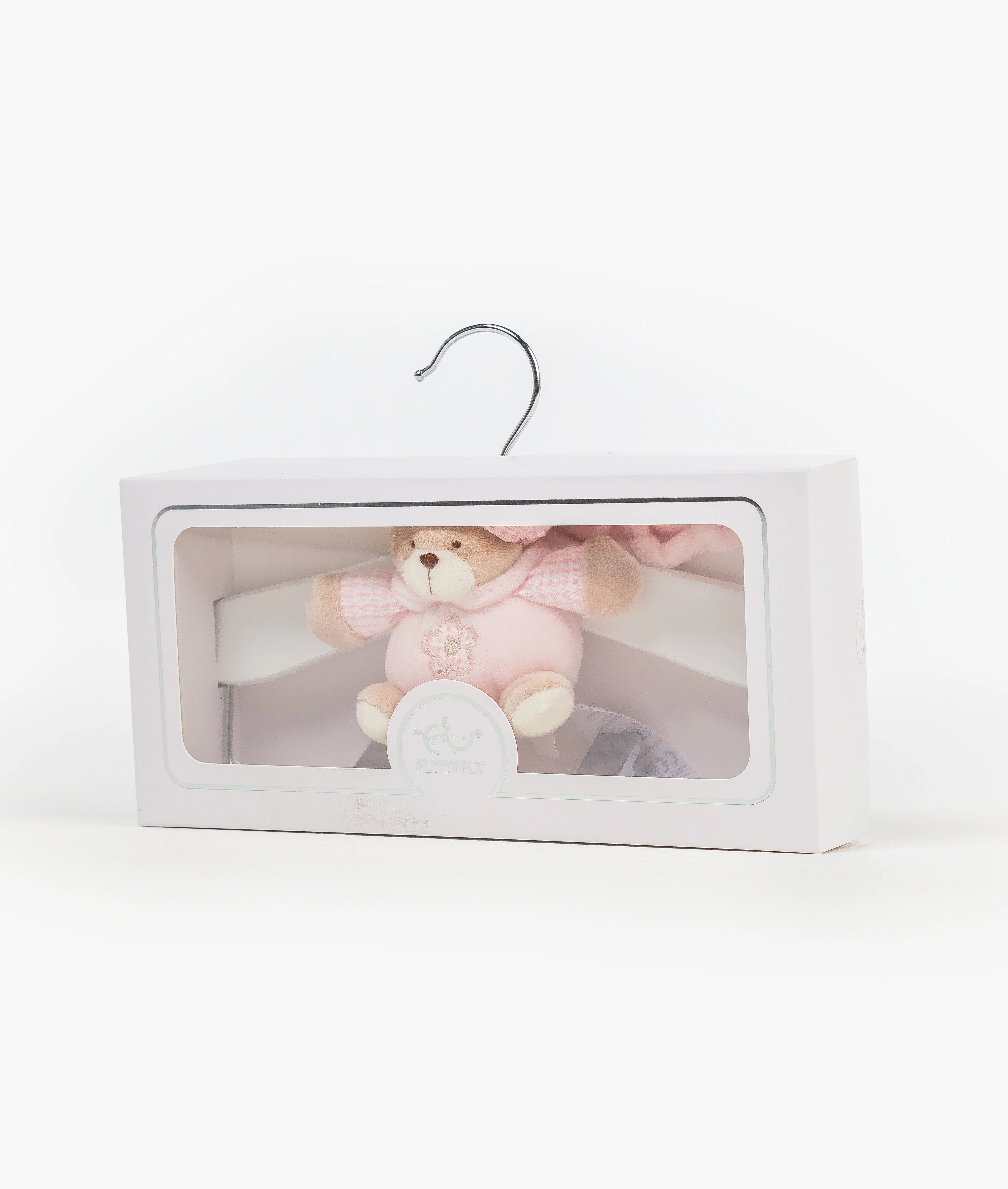Wooden Hanger with Clips | Pink