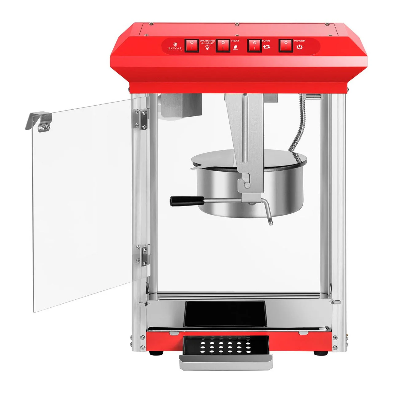 Macchina per Popcorn Rossa – Capacità 8 Once, Design Vintage e Compatto