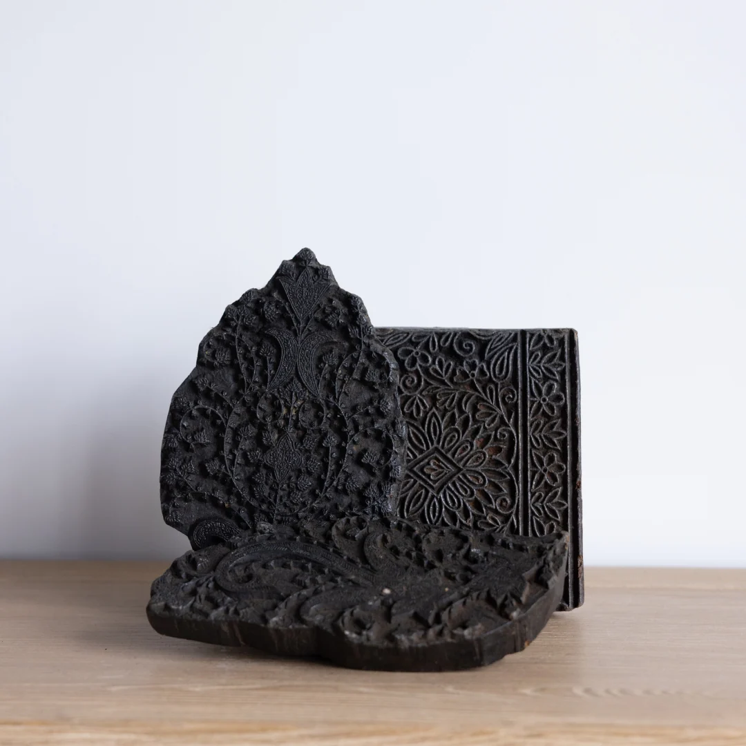 Vintage Wooden Printing Block Stamps