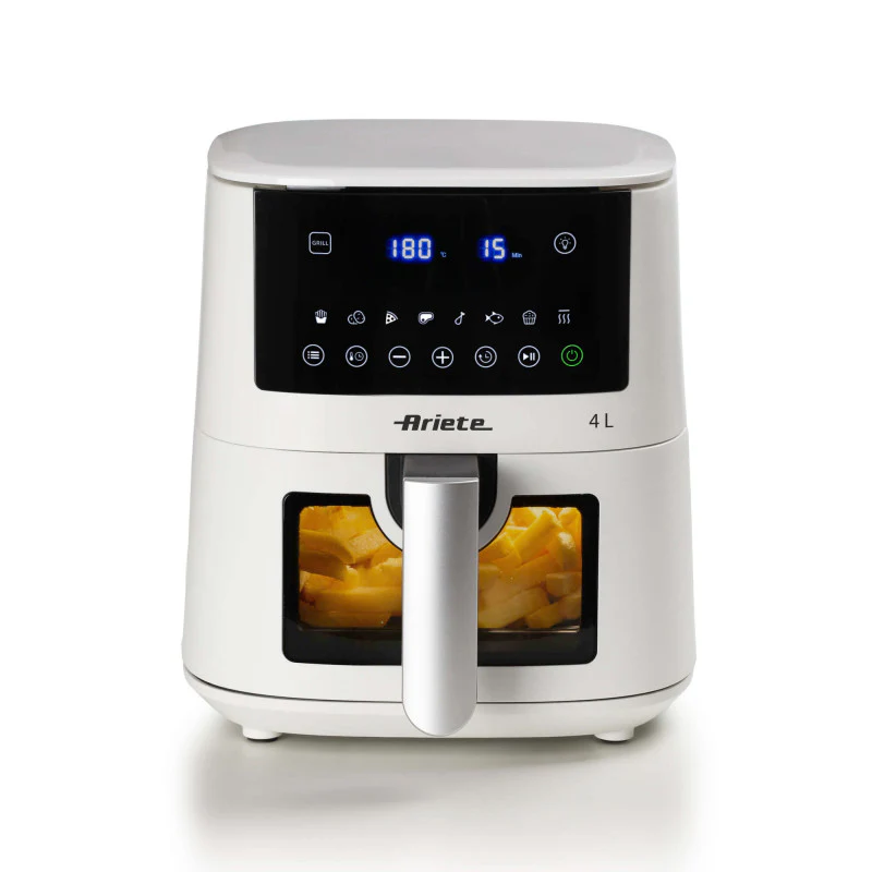 Friggitrice ad aria 4L 1400W - 9 programmi - Funzione Shake e Grill - Bianco