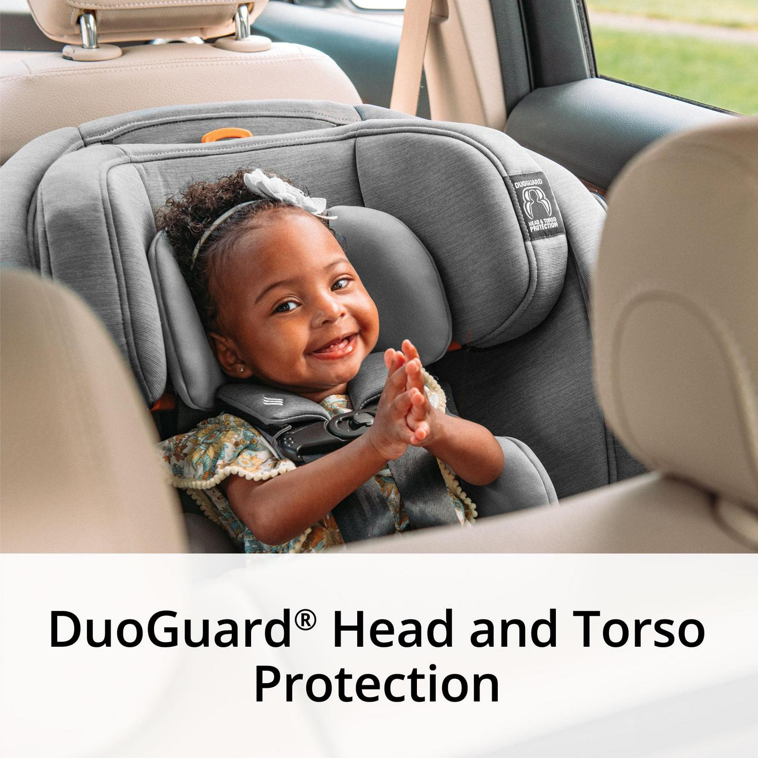 Chicco OneFit ClearTex All-in-One Car Seat - Slate (Grey). New