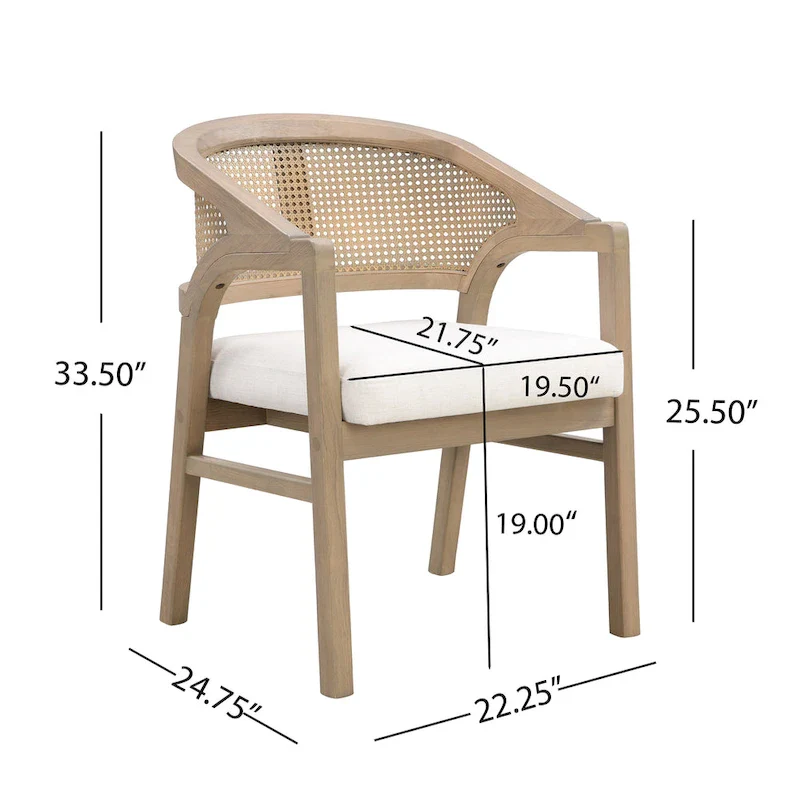 Christopher Knight Home - Cane Upholstered Dining Chair (Set of 2)